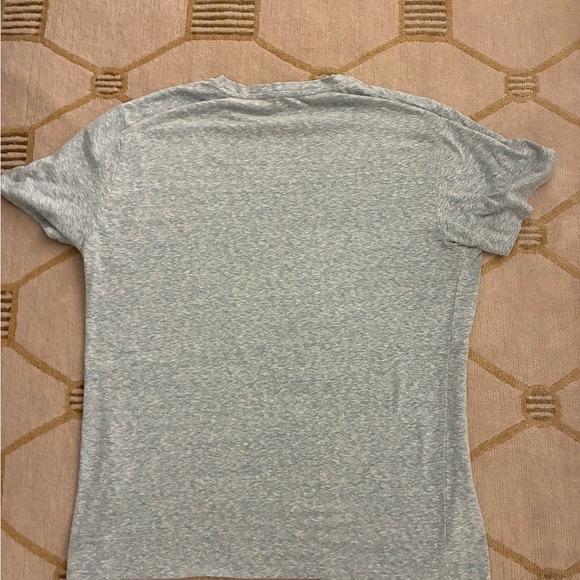 Reiss Short Sleeve Tee Light Blue Marl - Picture 8 of 9